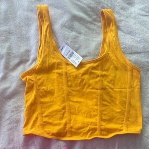 PacSun Vibrant Yellow Crop Top